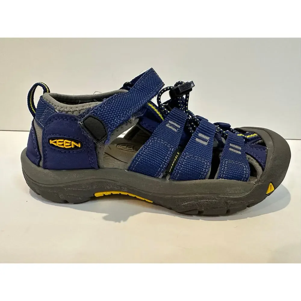 KEEN Newport H2 Waterproof Hiking Sandals Size 1 Blue Washable Outdoor Shoes